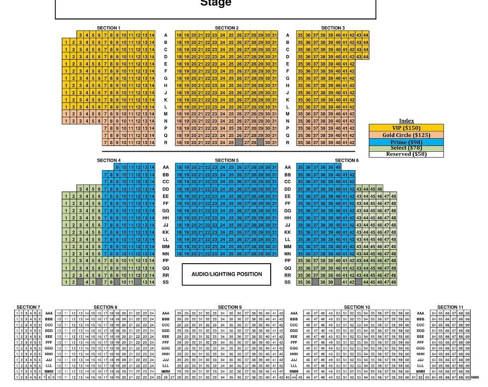 Cannery Seating Chart - Sarah Geronimo This Is Me 2018 Las Vegas