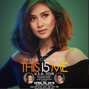 Sarah Geronimo This I5 Me Live in Las Vegas U.S. Tour , April 29, 2018 Cannery Casino & Hotel