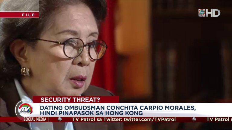 Former Ombudsman Conchita Carpio Morales Denied Access In Hongkong
