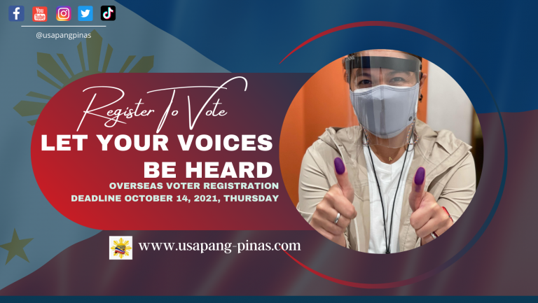 Overseas Voting Registration Deadline: October 14, 2021 Thursday